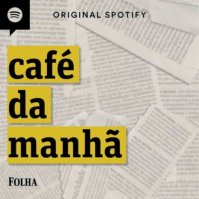 Capa do podcast Café da Manhã, da Folha, Original Spotify