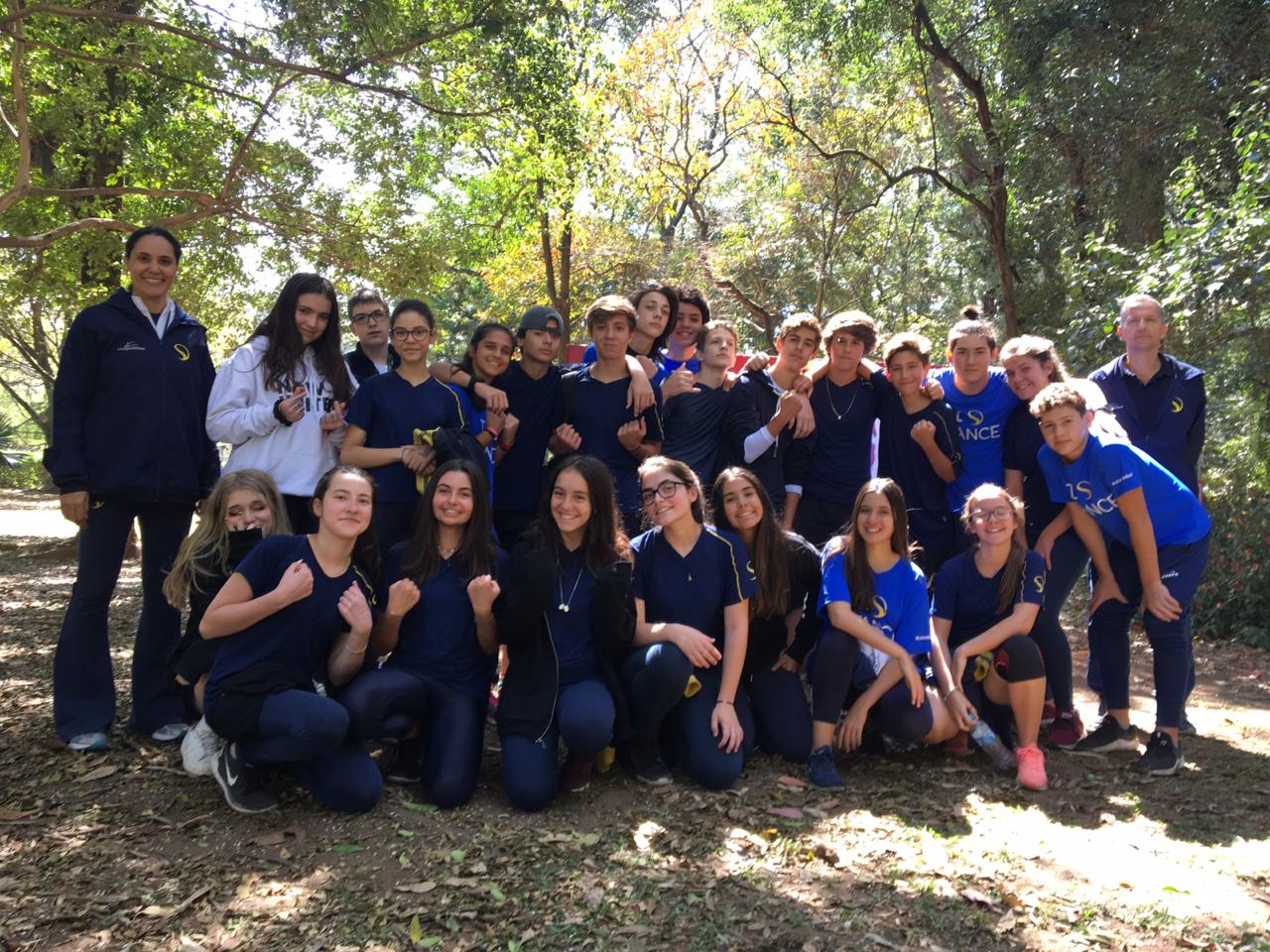 Aula de Educação Física no Parque do Ibirapuera - 9º ano